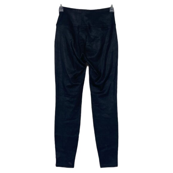 Nine West Imitation Leather Ponte Legging Dull Black Small - Picture 3 of 6